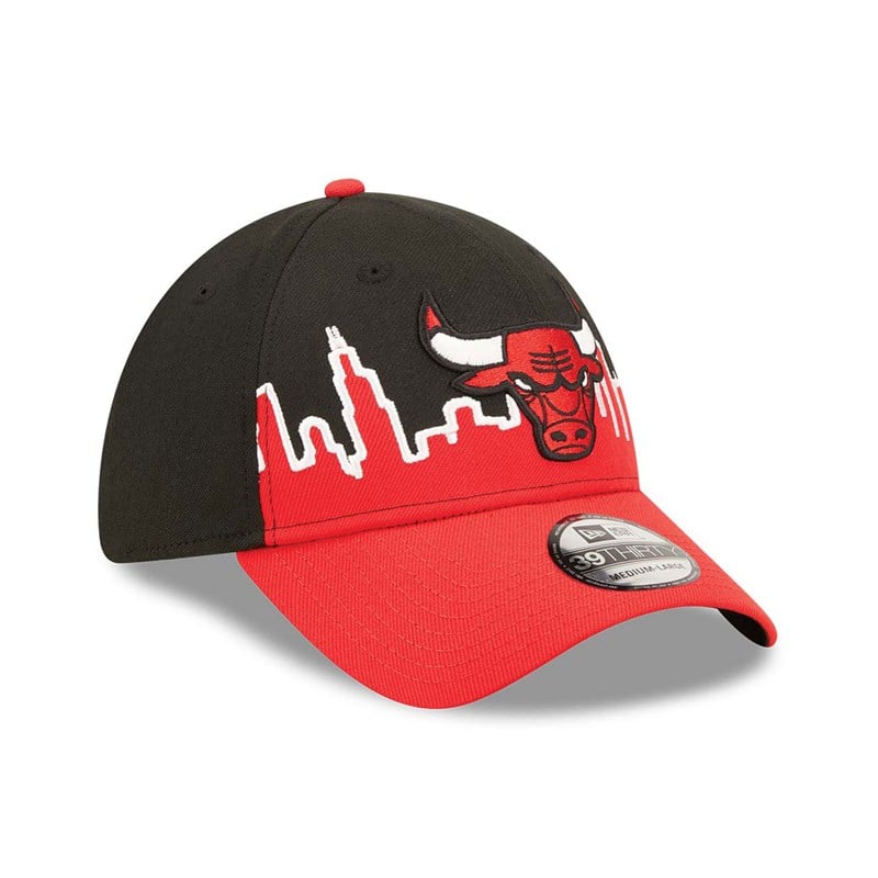 39thirty New Era Chicago Bulls NBA Tip Off 2022 Stretch Fit Gorras Negros | ZT3495208