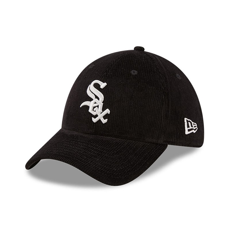 39thirty New Era Chicago Sox Cord Stretch Fit Gorras Negros | UY4103762