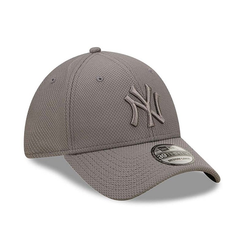 39thirty New Era New York Yankees Diamond Era Stretch Fit Gorras Grises | CT3150796