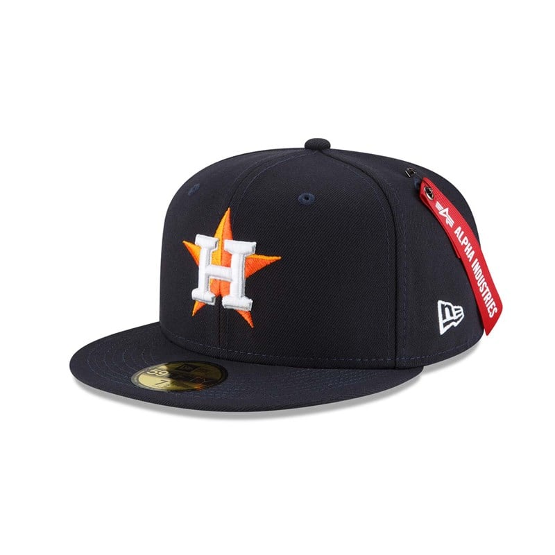 59fifty New Era Alpha Industries Houston Astros Fitted Gorras Azules | ZY0823956