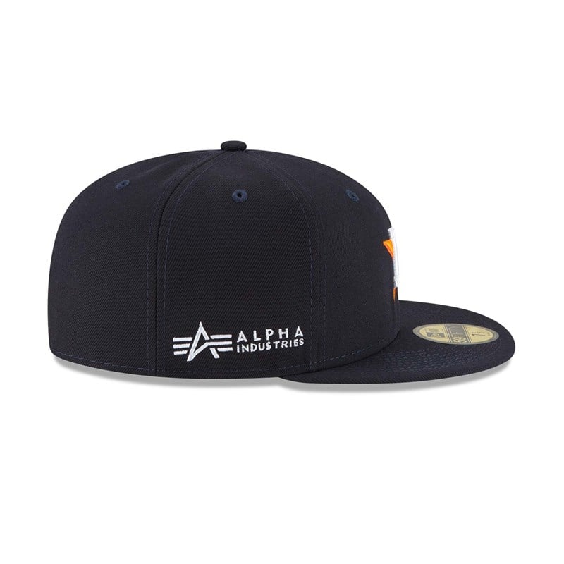 59fifty New Era Alpha Industries Houston Astros Fitted Gorras Azules | ZY0823956