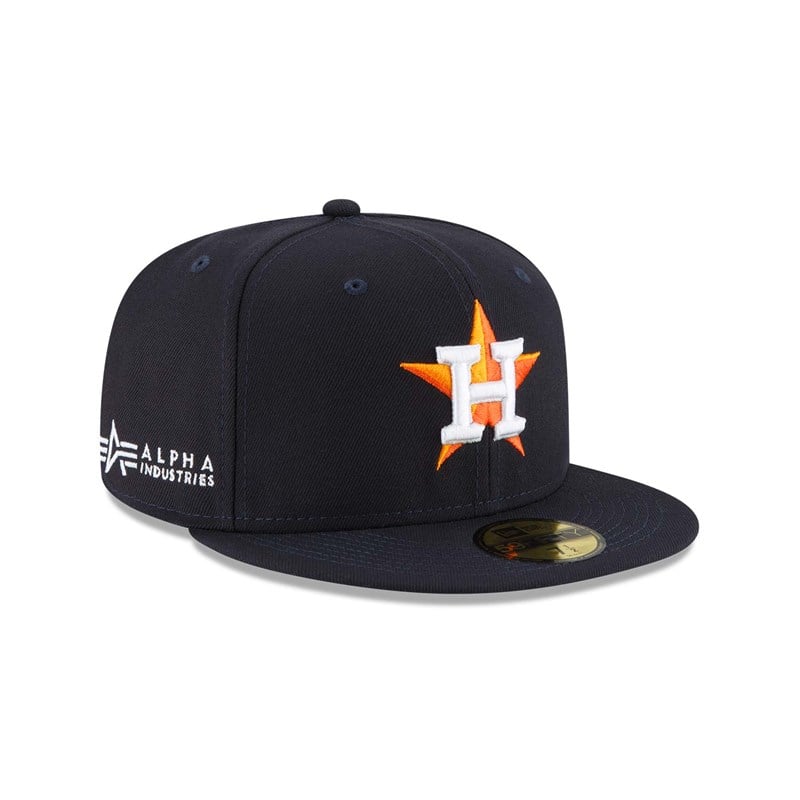 59fifty New Era Alpha Industries Houston Astros Fitted Gorras Azules | ZY0823956