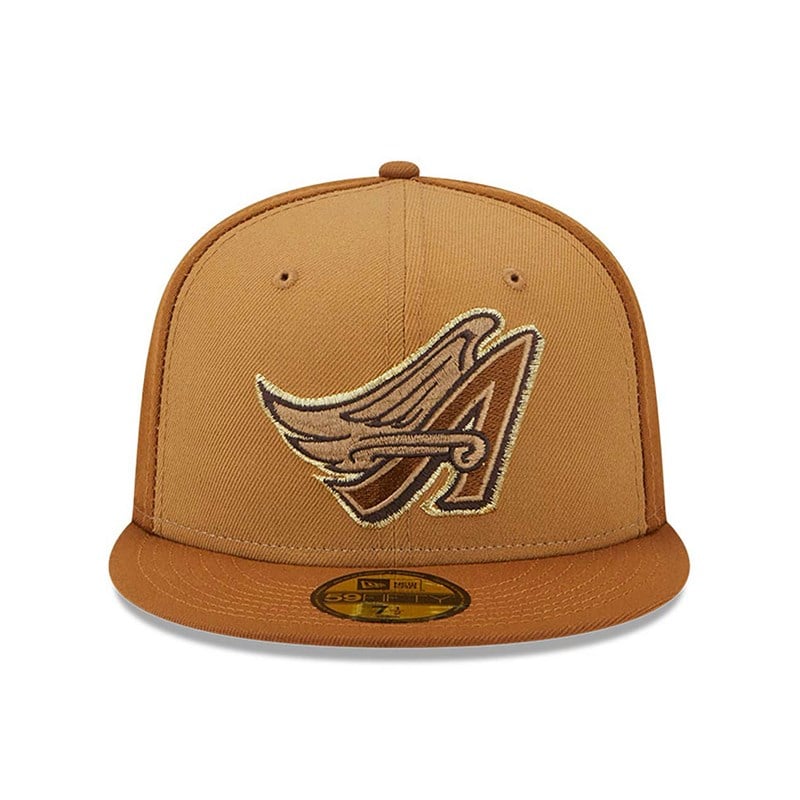 59fifty New Era Anaheim Angels Tri Tone Fitted Gorras Marrom | OT2395047