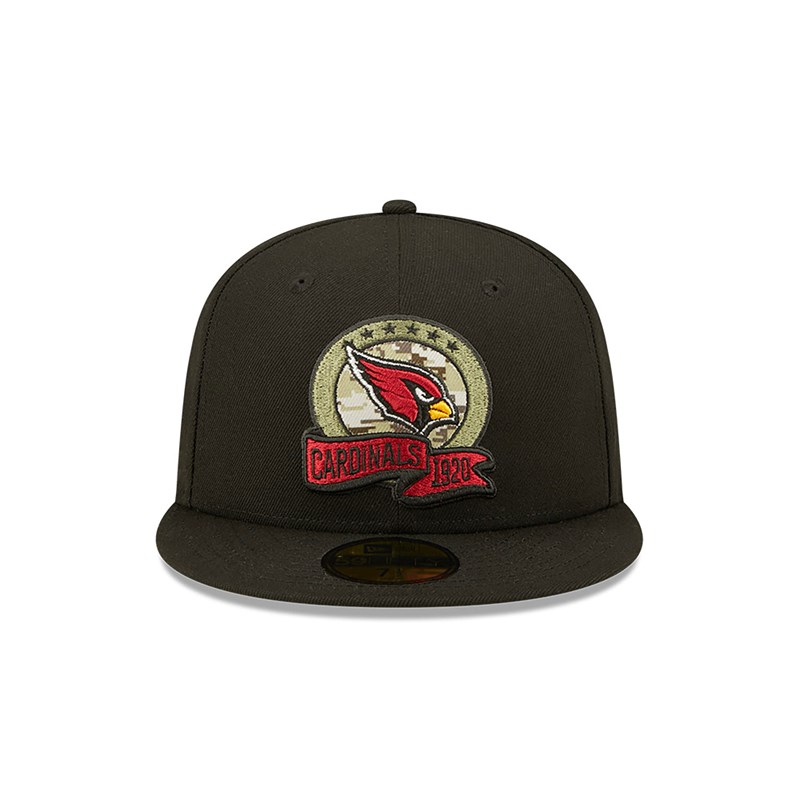 59fifty New Era Arizona Cardinals NFL Salute To Service Fitted Gorras Negros | LJ7623810