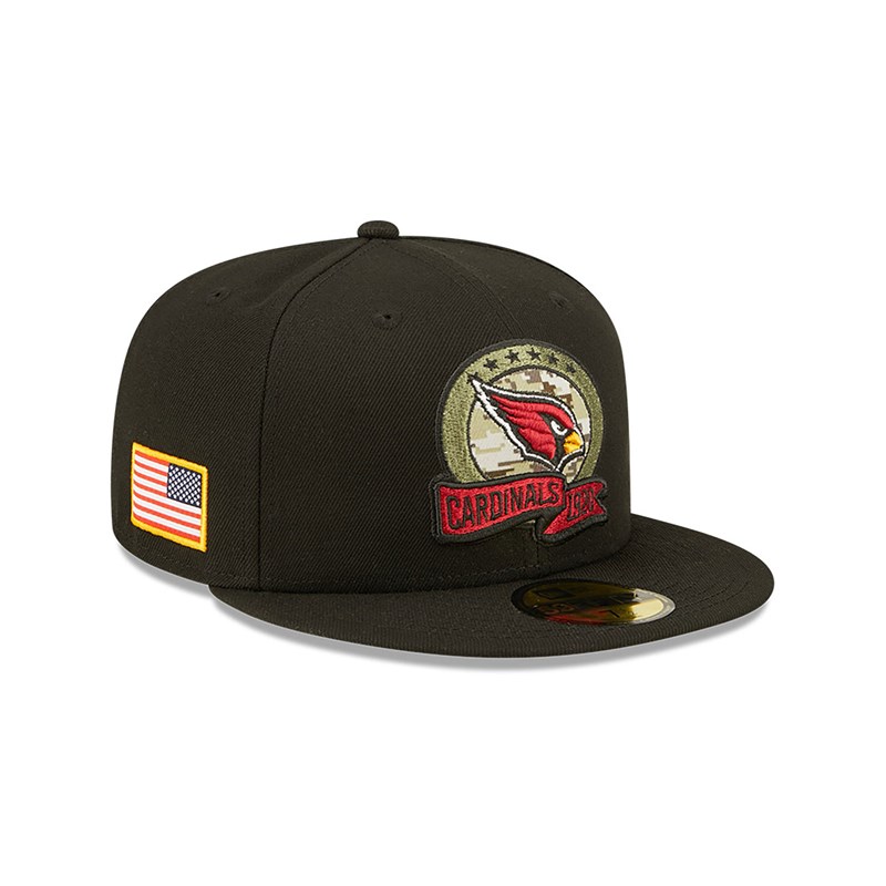 59fifty New Era Arizona Cardinals NFL Salute To Service Fitted Gorras Negros | LJ7623810