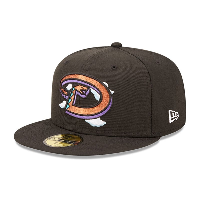 59fifty New Era Arizona Diamondbacks Comic Cloud Fitted Gorras Negros | VN1953428