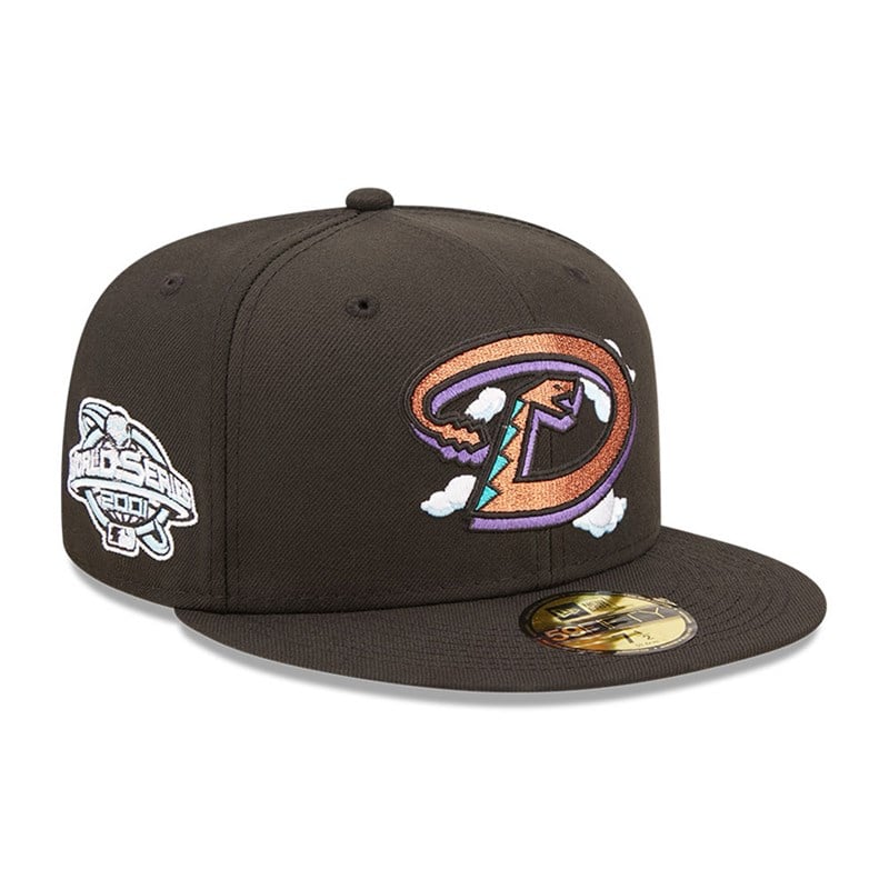 59fifty New Era Arizona Diamondbacks Comic Cloud Fitted Gorras Negros | VN1953428