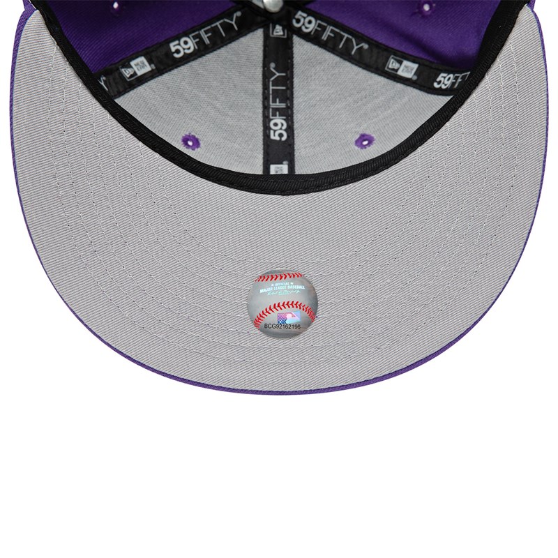 59fifty New Era Arizona Diamondbacks Dual Logo Fitted Gorras Morados | OV7184506