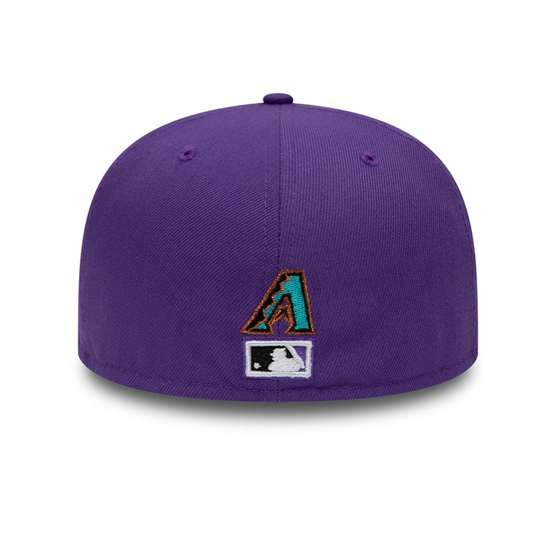 59fifty New Era Arizona Diamondbacks Dual Logo Fitted Gorras Morados | OV7184506