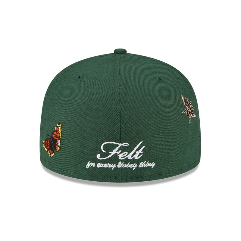 59fifty New Era Arizona Diamondbacks Felt X MLB Fitted Gorras Verdes | BN8279156