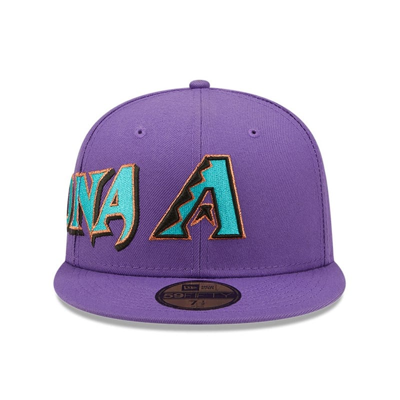 59fifty New Era Arizona Diamondbacks MLB Side Split Fitted Gorras Negros | NR9275684