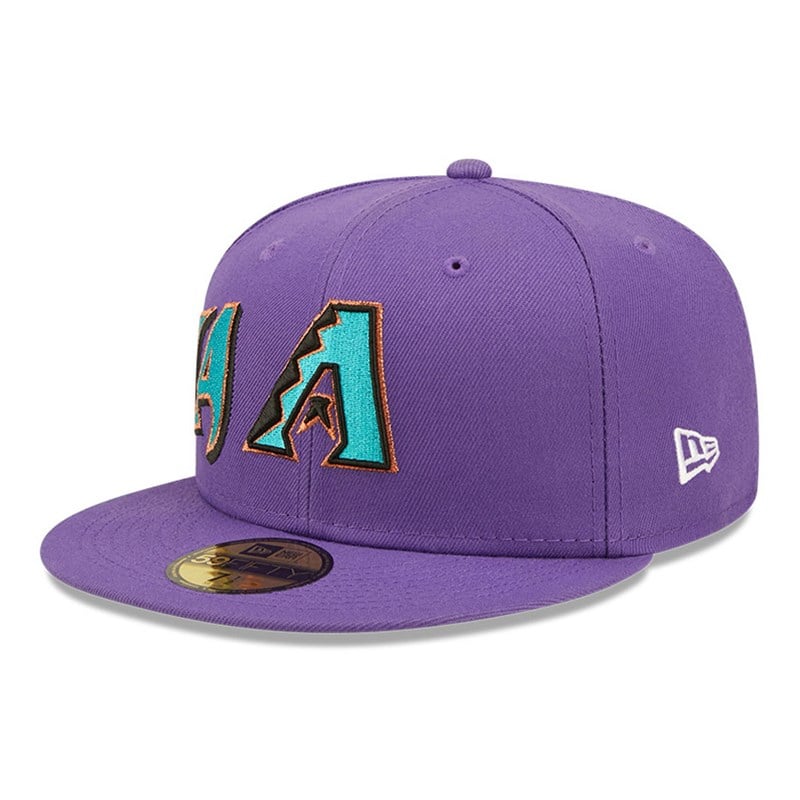 59fifty New Era Arizona Diamondbacks MLB Side Split Fitted Gorras Negros | NR9275684