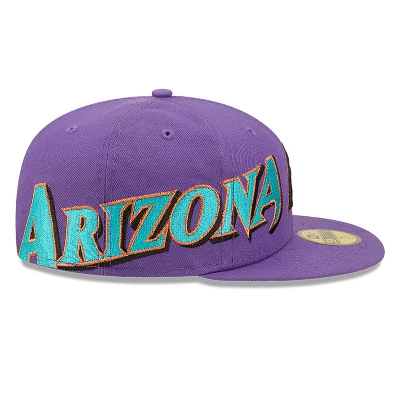 59fifty New Era Arizona Diamondbacks MLB Side Split Fitted Gorras Negros | NR9275684