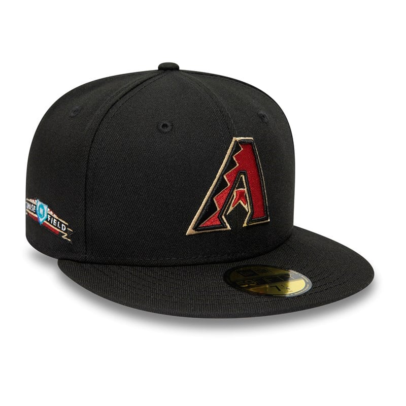 59fifty New Era Arizona Diamondbacks National League Stadium Fitted Gorras Negros | YT6984320