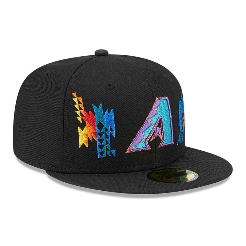 59fifty New Era Arizona Diamondbacks Southwestern Fitted Gorras Negros | BF6719283