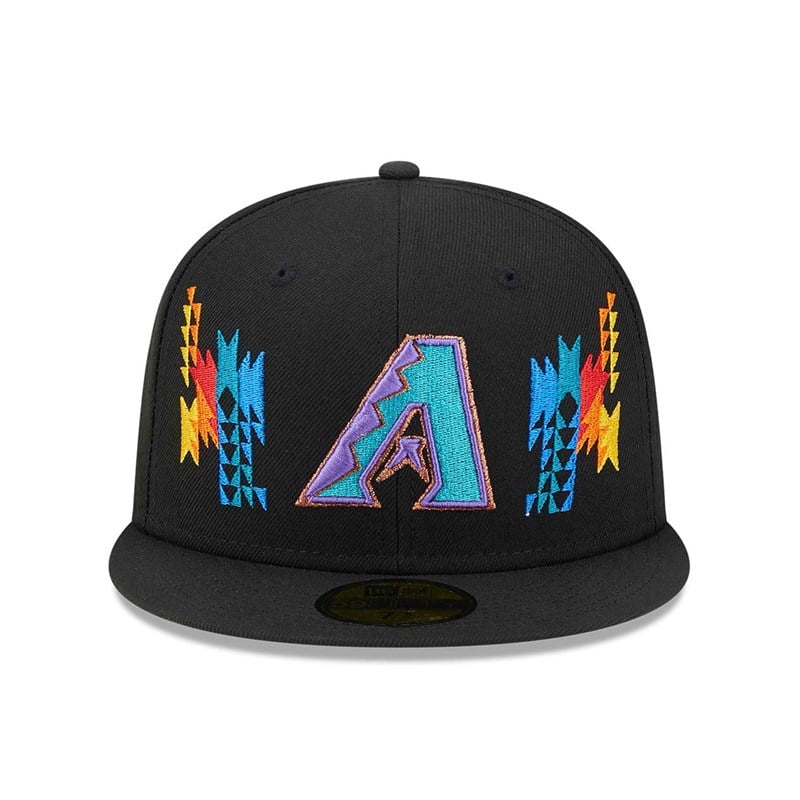 59fifty New Era Arizona Diamondbacks Southwestern Fitted Gorras Negros | BF6719283