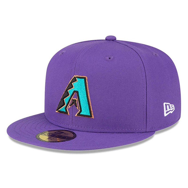 59fifty New Era Arizona Diamondbacks Stateview Fitted Gorras Morados | XL6152349