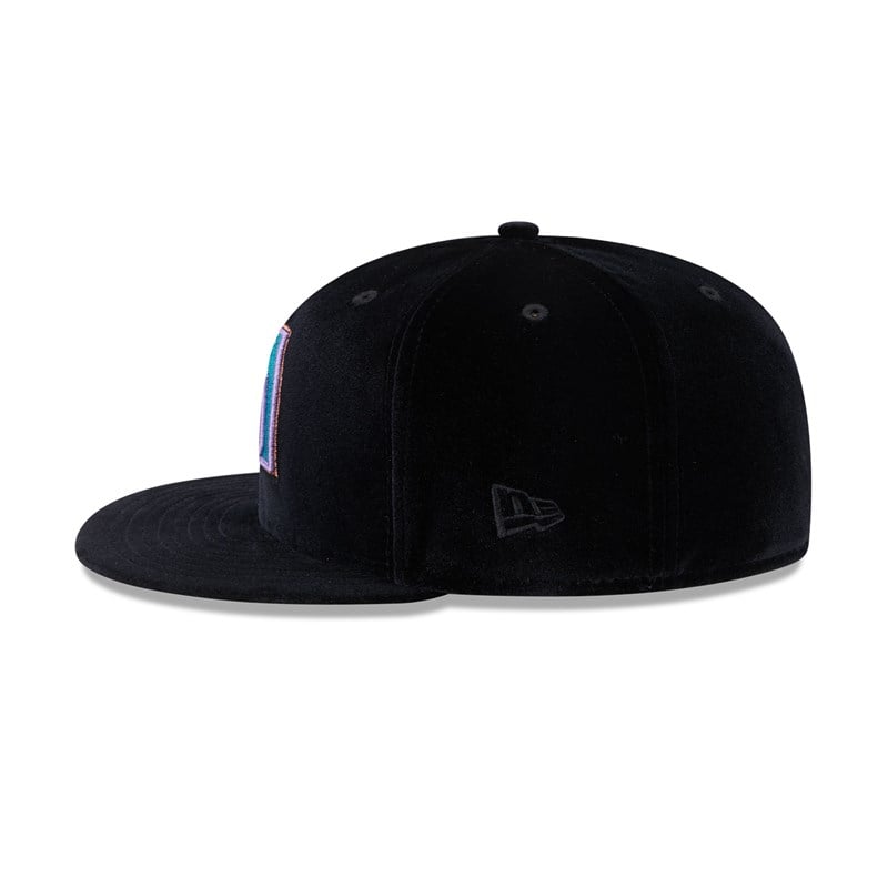 59fifty New Era Arizona Diamondbacks Velvet Fitted Gorras Negros | VO3406529