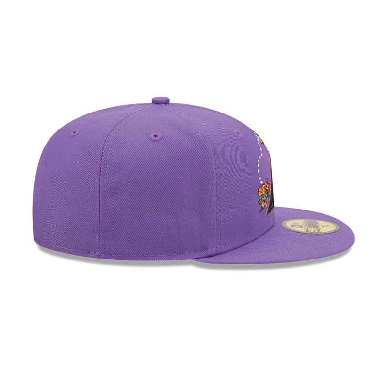 59fifty New Era Arizona Diamondbacks Watercolour Floral Gorras Morados | HA0658249