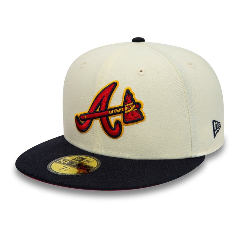 59fifty New Era Atlanta Braves 2017 Chrome Fitted Gorras Blancos | QC9740815