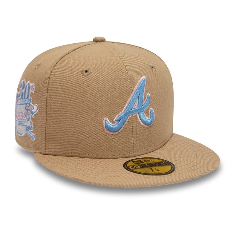 59fifty New Era Atlanta Braves 30th Season Fitted Gorras Marrom | MA6598472