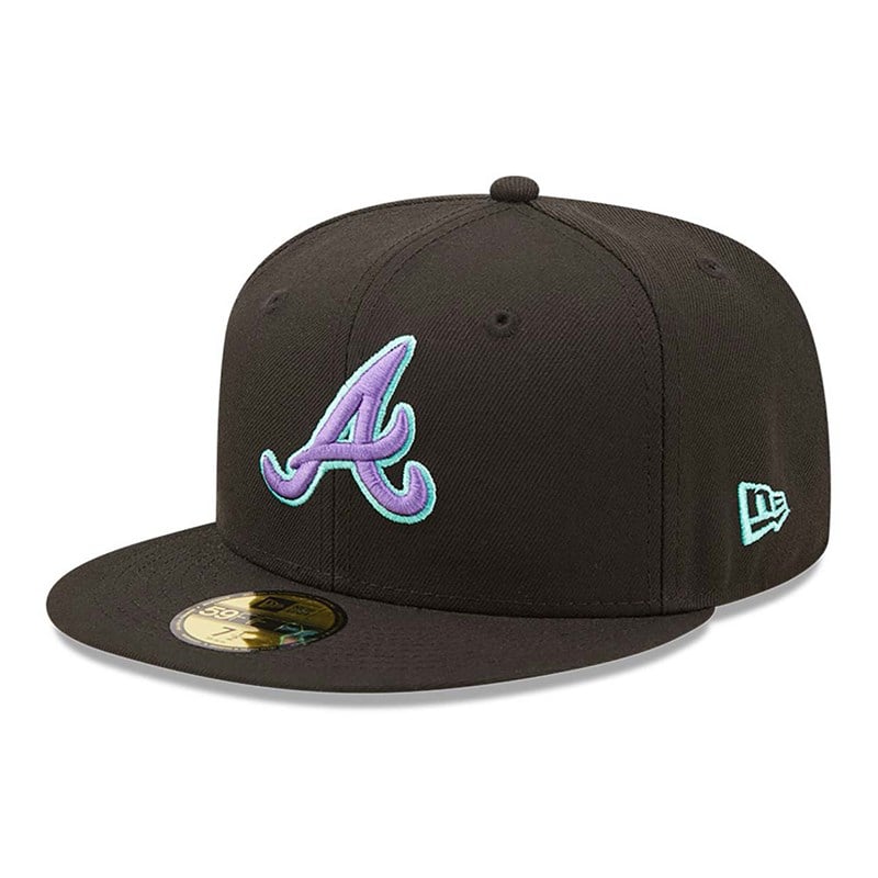 59fifty New Era Atlanta Braves And Tint Fitted Gorras Negros | JB3096821