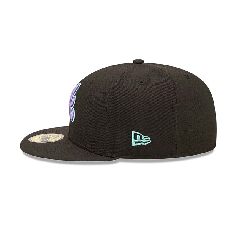 59fifty New Era Atlanta Braves And Tint Fitted Gorras Negros | JB3096821