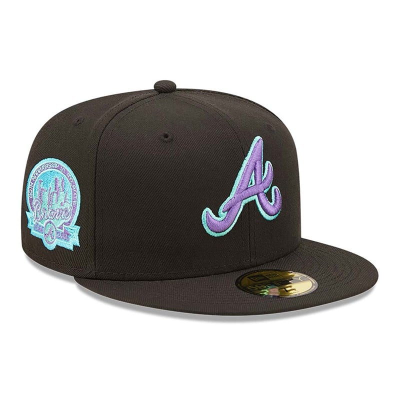 59fifty New Era Atlanta Braves And Tint Fitted Gorras Negros | JB3096821