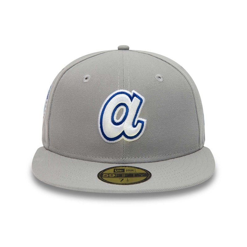 59fifty New Era Atlanta Braves Basics Fitted Gorras Grises | HB6579210