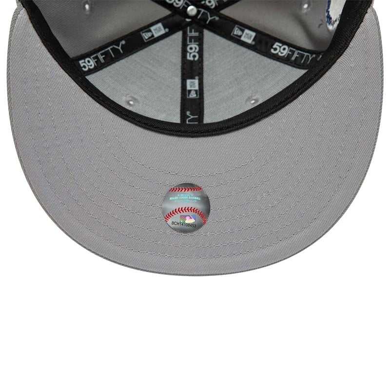 59fifty New Era Atlanta Braves Basics Fitted Gorras Grises | HB6579210