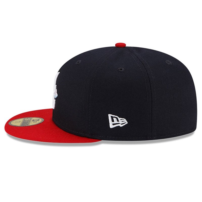 59fifty New Era Atlanta Braves Comic Cloud Fitted Gorras Azules | GA8794253