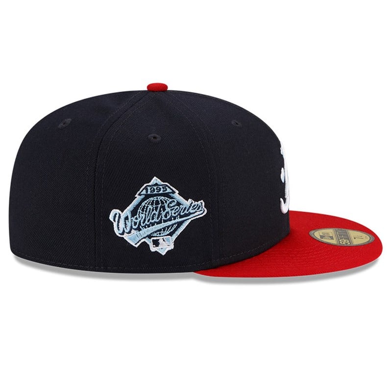 59fifty New Era Atlanta Braves Comic Cloud Fitted Gorras Azules | GA8794253