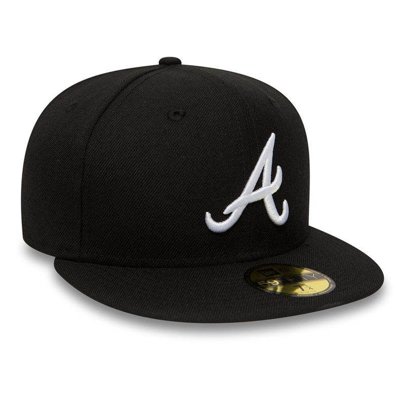 59fifty New Era Atlanta Braves Essential Gorras Negros | BV9510832