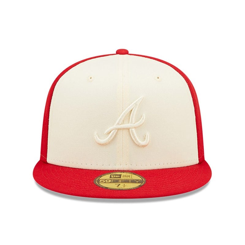 59fifty New Era Atlanta Braves MLB 2-tone Fitted Gorras Rojos | ZK3572814