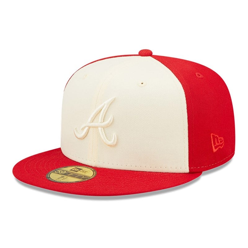 59fifty New Era Atlanta Braves MLB 2-tone Fitted Gorras Rojos | ZK3572814