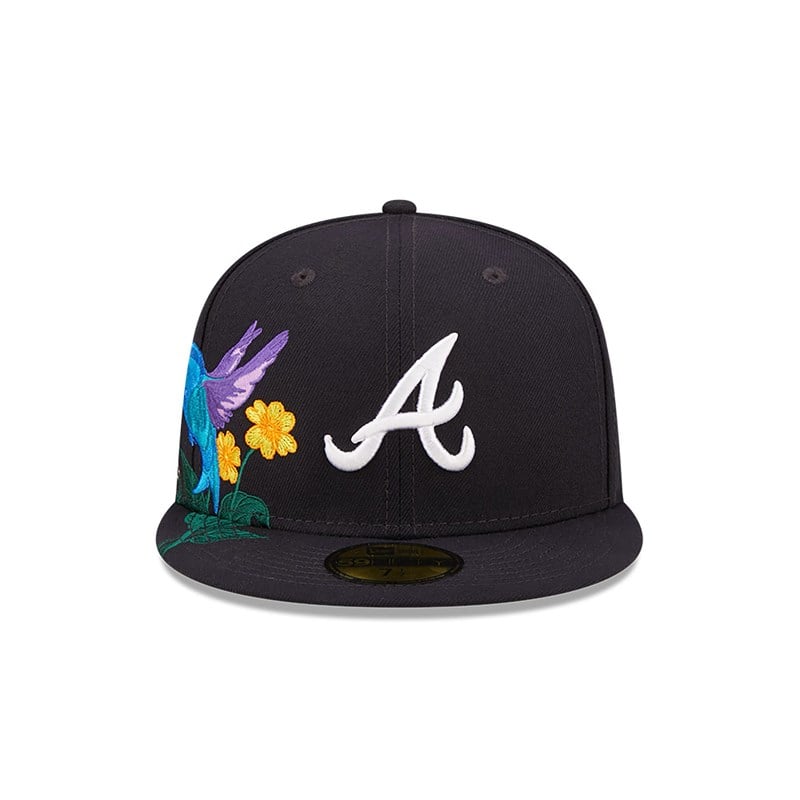 59fifty New Era Atlanta Braves MLB Blooming Fitted Gorras Azules | CX6597438