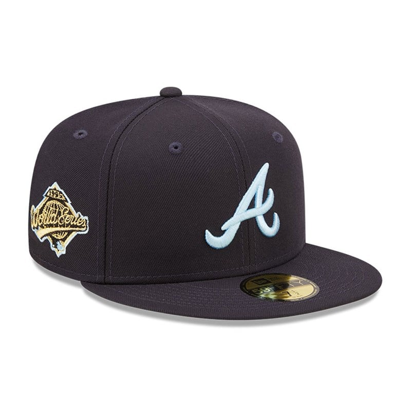 59fifty New Era Atlanta Braves MLB Cloud Fitted Gorras Azules | EN4953012