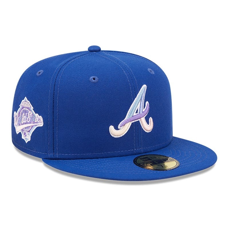 59fifty New Era Atlanta Braves MLB Nightbreak Team Fitted Gorras Azules | PU0816429