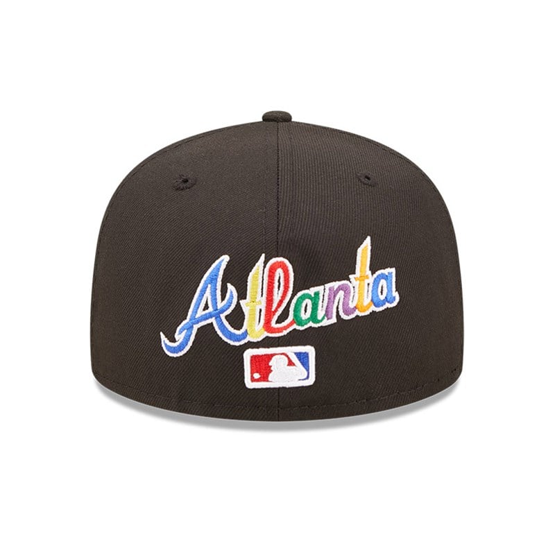 59fifty New Era Atlanta Braves MLB Prismatic Fitted Gorras Negros | QH6197854