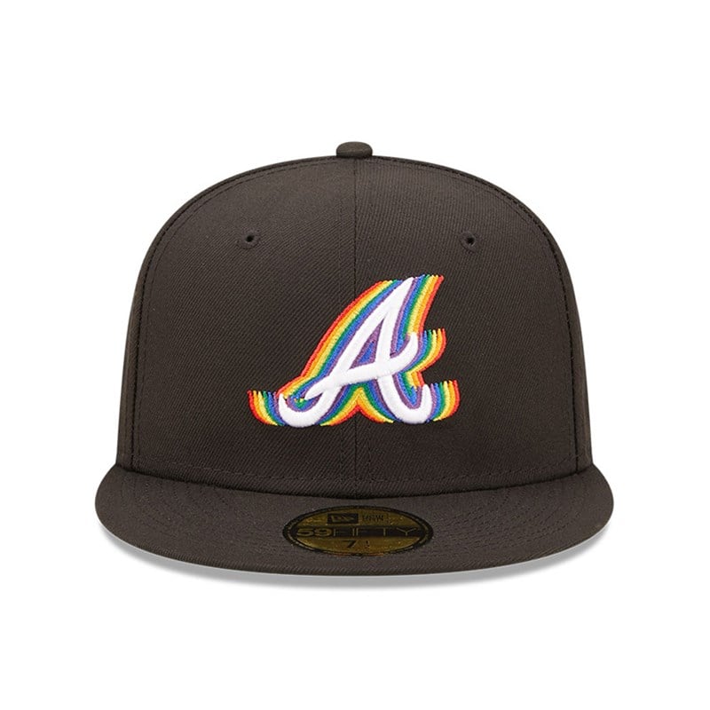 59fifty New Era Atlanta Braves MLB Prismatic Fitted Gorras Negros | QH6197854