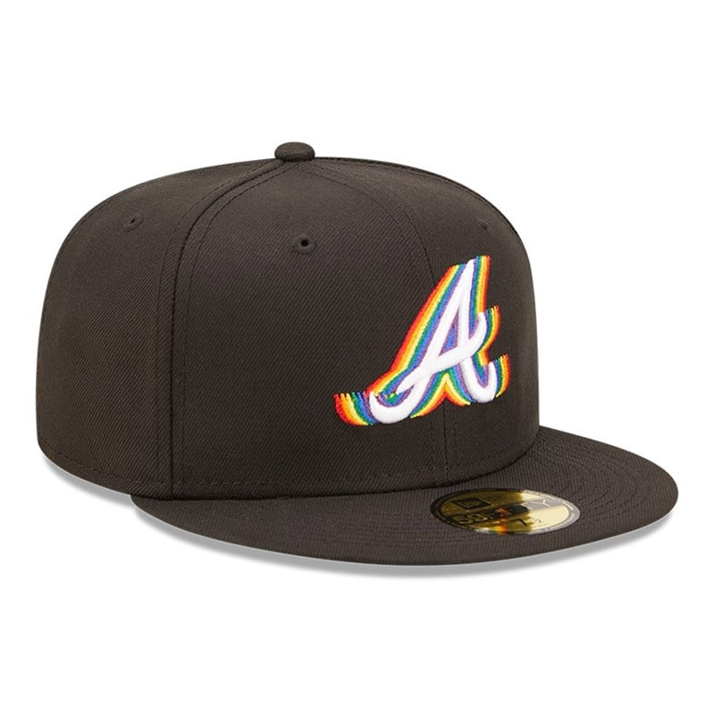 59fifty New Era Atlanta Braves MLB Prismatic Fitted Gorras Negros | QH6197854