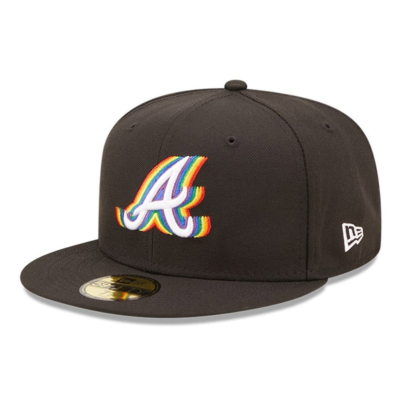 59fifty New Era Atlanta Braves MLB Prismatic Fitted Gorras Negros | QH6197854