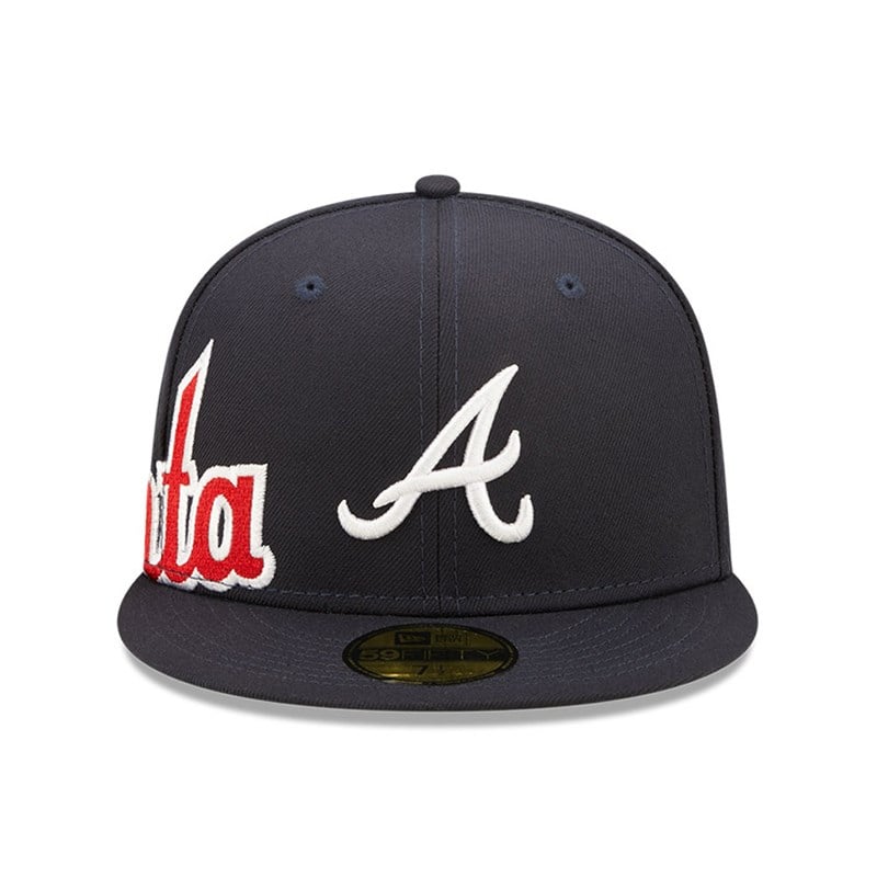 59fifty New Era Atlanta Braves MLB Side Split Fitted Gorras Azules | PJ9106753