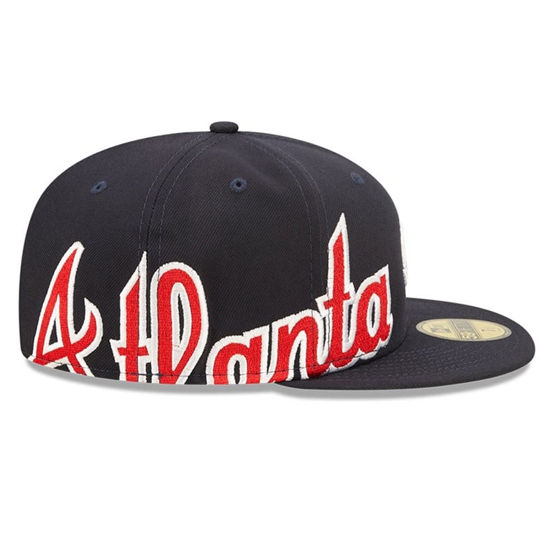 59fifty New Era Atlanta Braves MLB Side Split Fitted Gorras Azules | PJ9106753