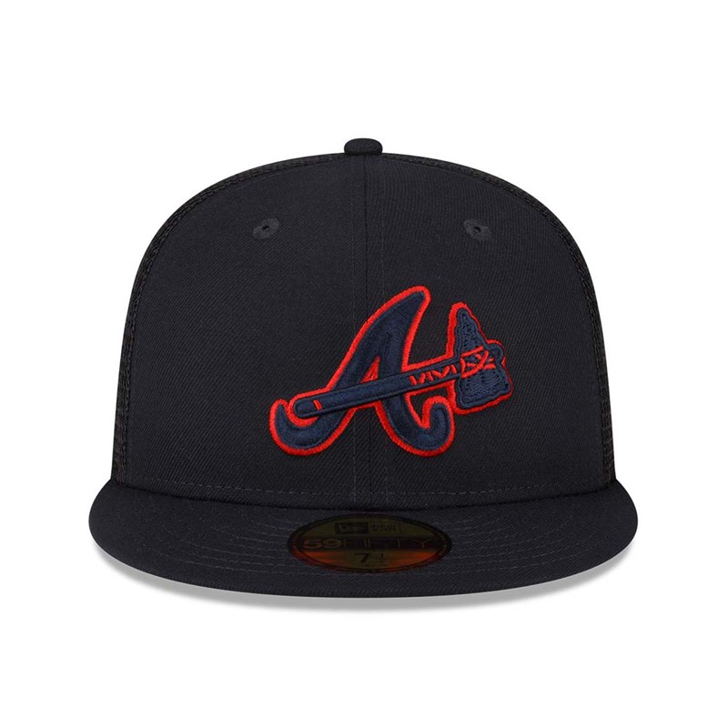 59fifty New Era Atlanta Braves MLB Spring Entrenamiento Fitted Gorras Azules | EN0539241