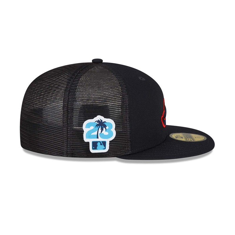 59fifty New Era Atlanta Braves MLB Spring Entrenamiento Fitted Gorras Azules | EN0539241