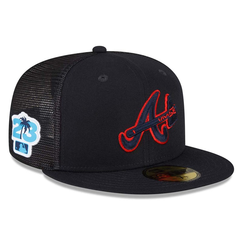 59fifty New Era Atlanta Braves MLB Spring Entrenamiento Fitted Gorras Azules | EN0539241