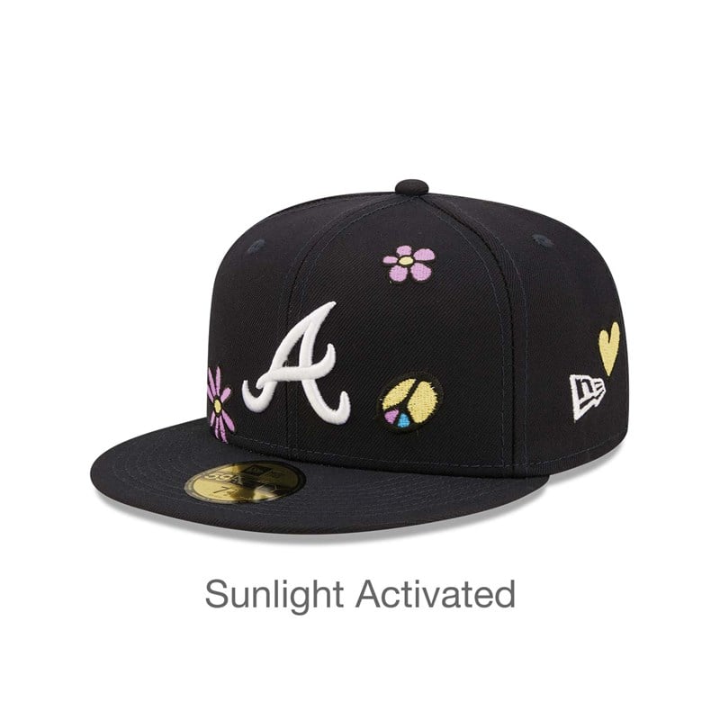 59fifty New Era Atlanta Braves MLB Sunlight Pop Gorras Azules | HS3671540