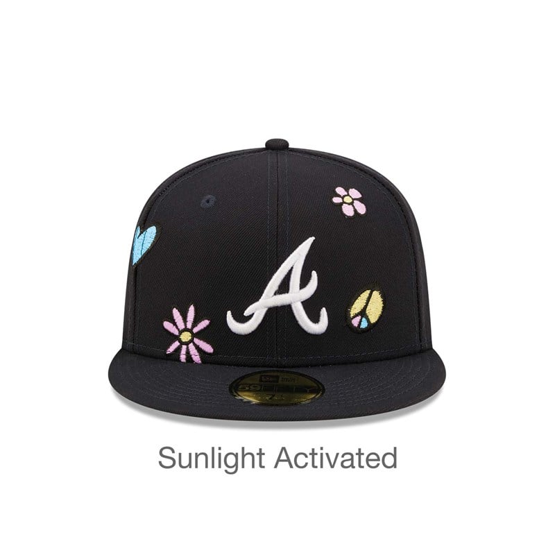 59fifty New Era Atlanta Braves MLB Sunlight Pop Gorras Azules | HS3671540