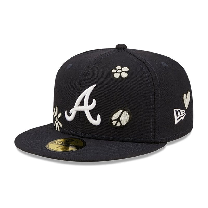 59fifty New Era Atlanta Braves MLB Sunlight Pop Gorras Azules | HS3671540